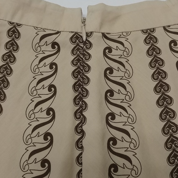 W Work to Weekend women's midi skirt, 12, brown/tan paisley print - Picture 5 of 14